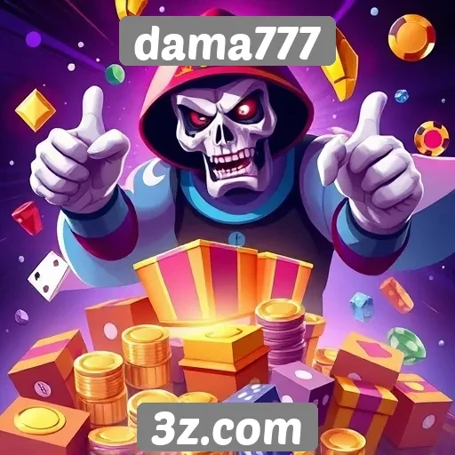Variedade de jogos disponíveis no dama777